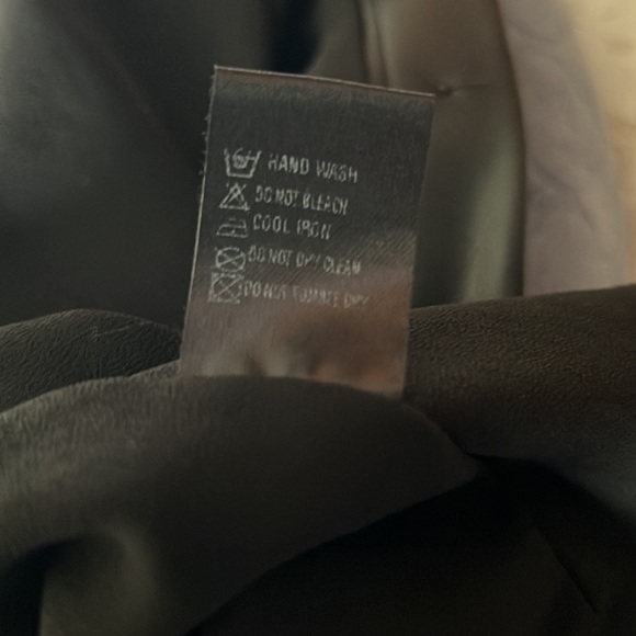 Olivaceous faux leather dress or jacket (D) - Picture 7 of 7